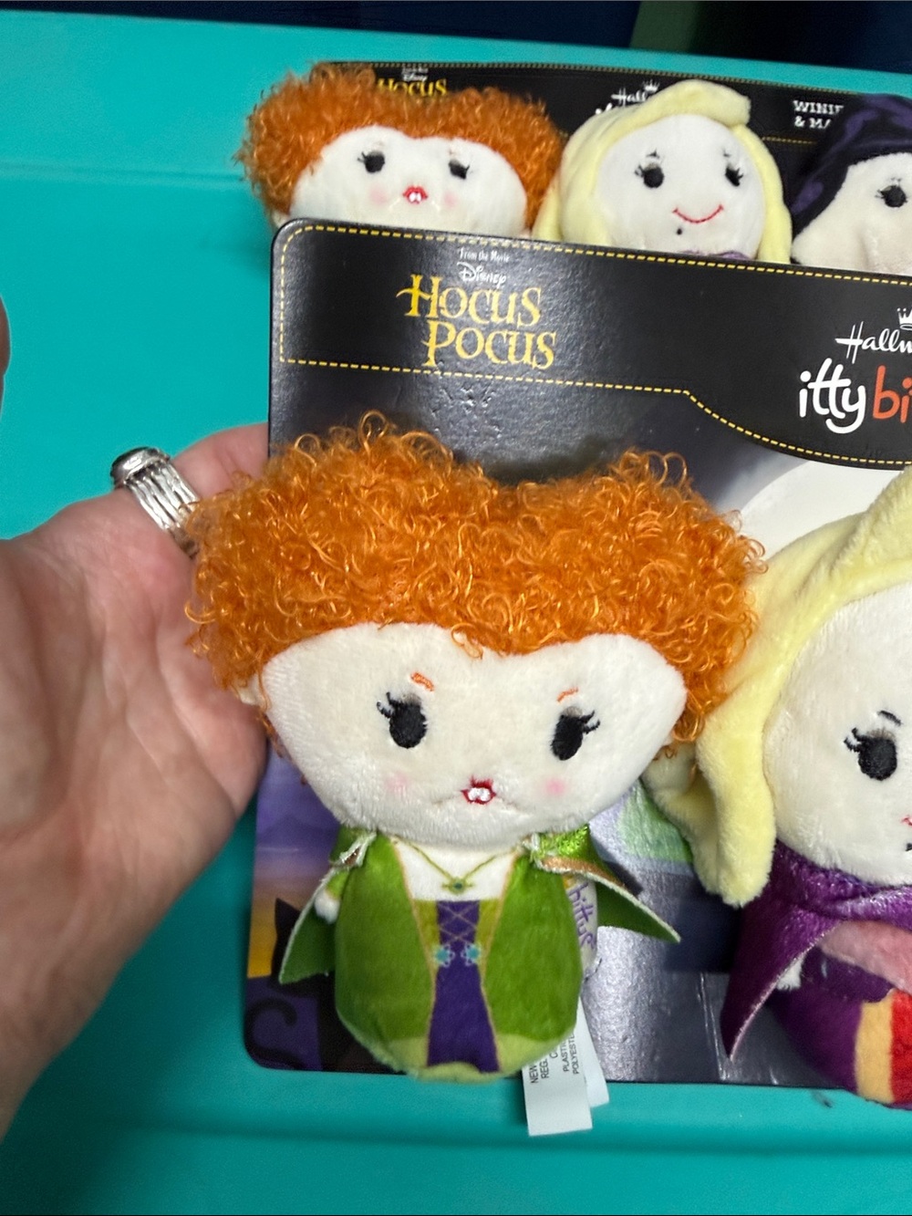Hallmark Hocus Pocus Plush Trio - Green, Purple & Red - Picture 3 of 6